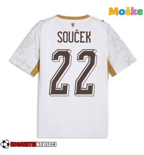 Moške Nogometnih dresov Češka Tomas Soucek #22 Gostujoči SP 2026 Kratki rokavi Moške Nogometnih dresov Češka Tomas Soucek #22 Gostujoči SP 2026 Kratki rokavi